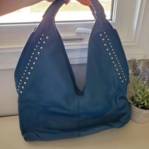 Blue Leather Bag